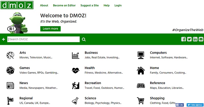 dmoz Como inserir seu site no DMOZ - Diretório de Busca